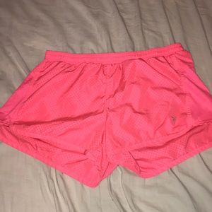 Bright pink shorts